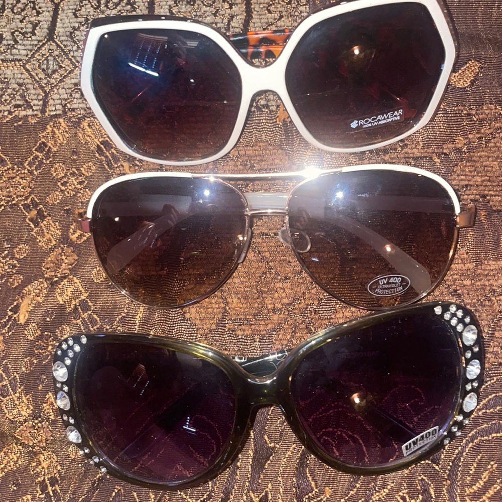 3 pairs sunglasses brand new rocawear